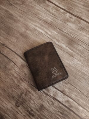 slim wallet.. بني مشحم
