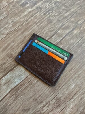 Card Holder Alpha .محفظة كروت ألفا ..جلد طبيعي