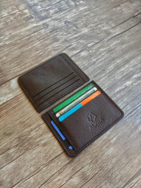⁦Card Holder Alpha .محفظة كروت ألفا ..جلد طبيعي⁩ - الصورة ⁦3⁩