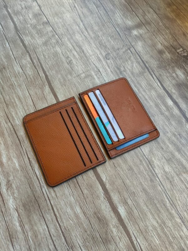 ⁦Card Holder Alpha.محفظة كروت ألفا جلد طبيعي⁩ - الصورة ⁦3⁩