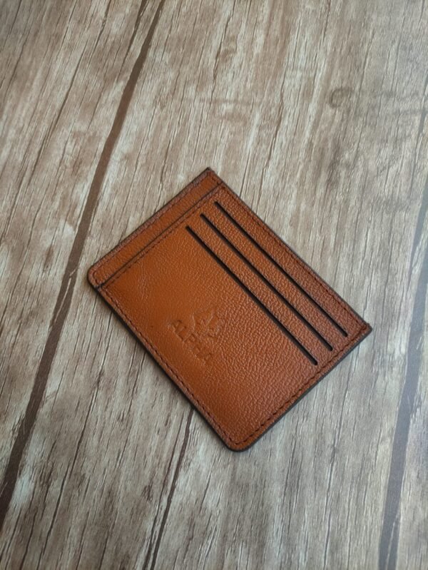 ⁦Card Holder Alpha.محفظة كروت ألفا جلد طبيعي⁩ - الصورة ⁦2⁩