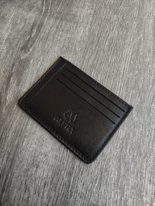 Card Holder Alpha.محفظة كروت ألفا ..جلد طبيعي