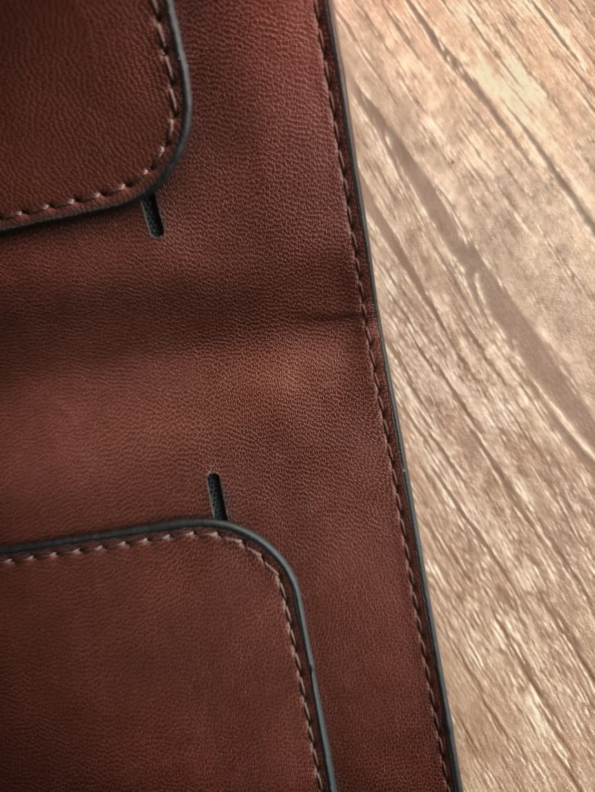 slim wallet.. بني مشحم - الصورة 2